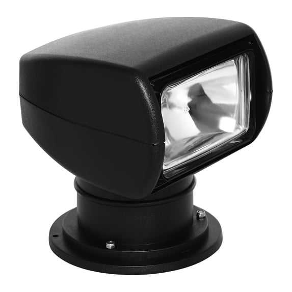 12V 100W Marine Searchlight Remote Control Boat Spotlight with Halogen Bulb Black