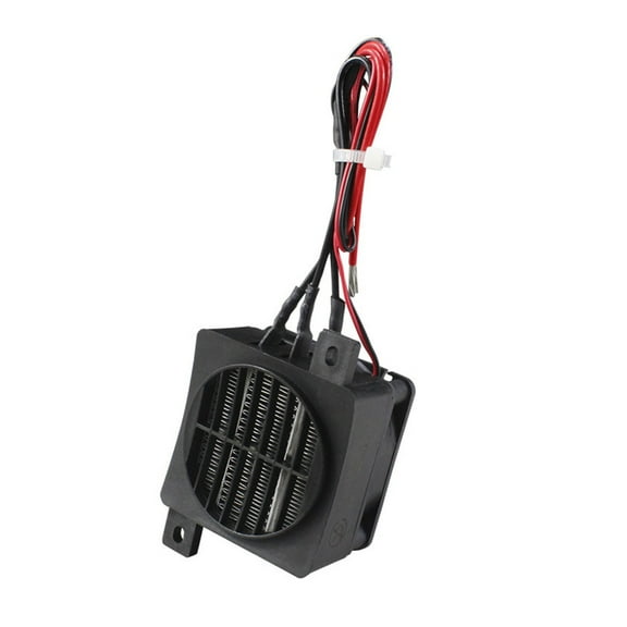12V 100W Ptc Ceramic Heating Element With Thermostat And Fan For Low Voltage Heating Applications Plastic