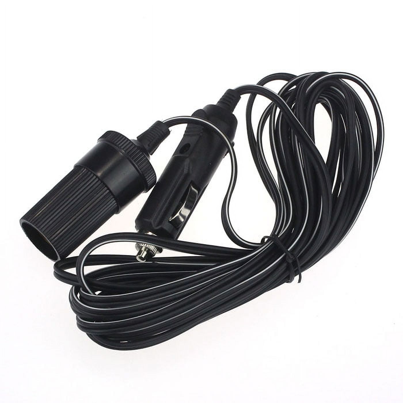 12V 10A Car Accessory Cigarette Lighter Socket Extension Cord Cable 5m ...