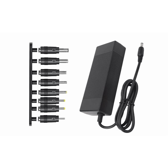 12V 10A Power Supply Adapter With 8-in-1 circular conversion headAC 100-240V Input Convert to DC 12 Volt 10 Amp 120 Watt Transformer  for LED Strip Light, Massage Gun, Security Camera, CCTV