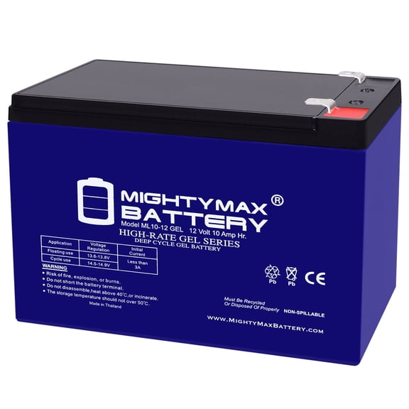 12V 10AH GEL F2 Replacement Battery Compatible with Opti-UPS 650E