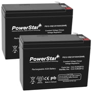2 Pack of PowerStar 12V 10AH Scooter Batteries, Replaces Lashout 24 Volt 400 Watt Scooter Battery