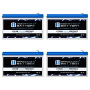 12V 10AH Lithium Replacement Battery Compatible with Clary Corp. UPS1800VA1GSL - 4 Pack