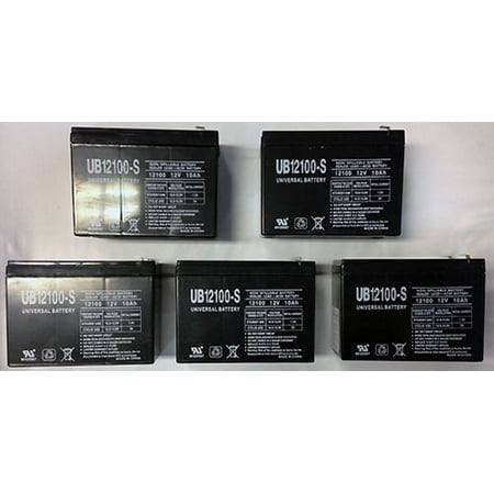 12V 10AH SLA Battery Replacement for Opti-UPS 280ES, 420ES - 5 Pack