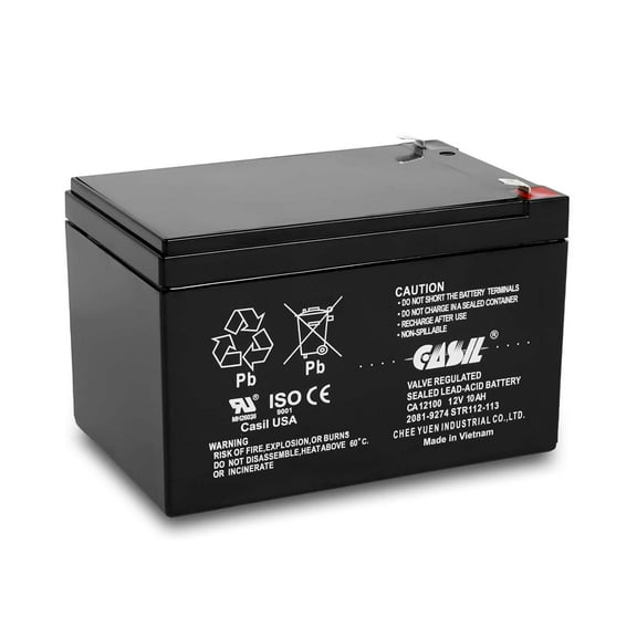 12V 10Ah Battery Sealed Lead Acid Rechargeable Battery SLA AGM Battery with F2 Terminals