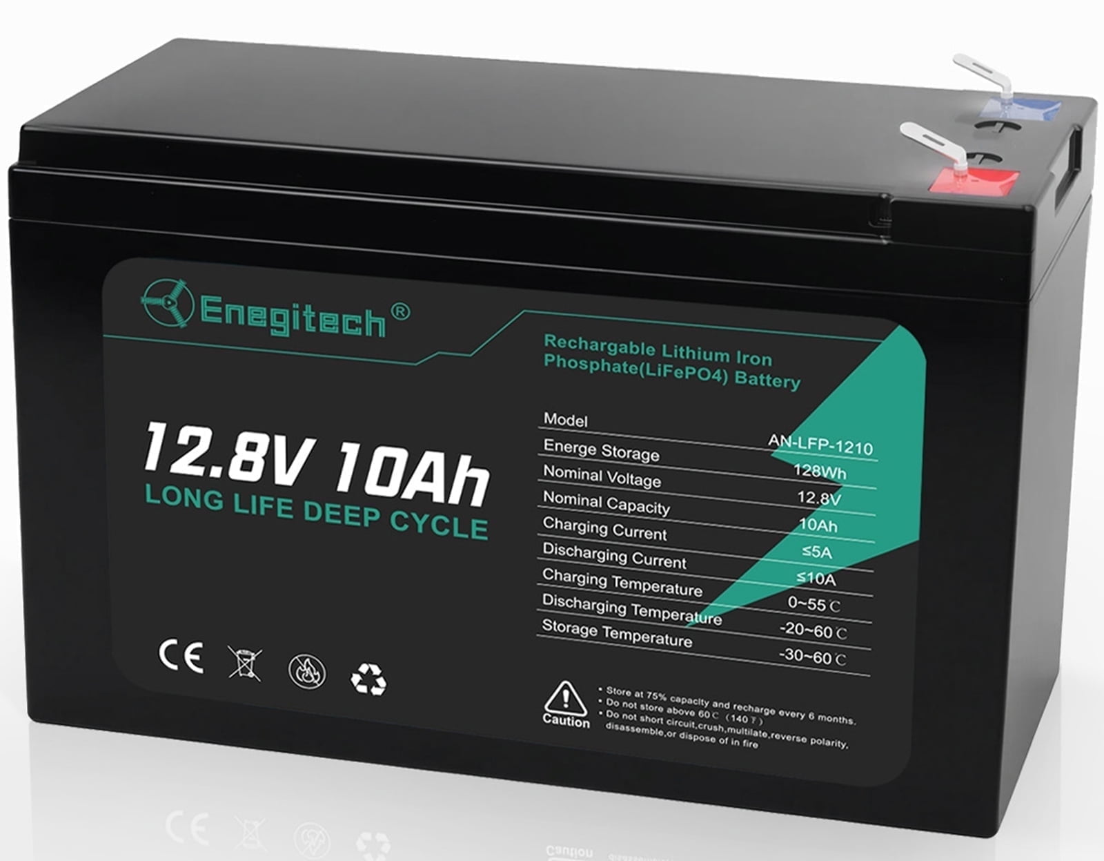The Coupon deal of  12V 10Ah LiFePO4 Battery, 10A BMS, up to 2000 Deep Cycles for Fish Finders, Solar, Small UPS, Scooter, Lighting