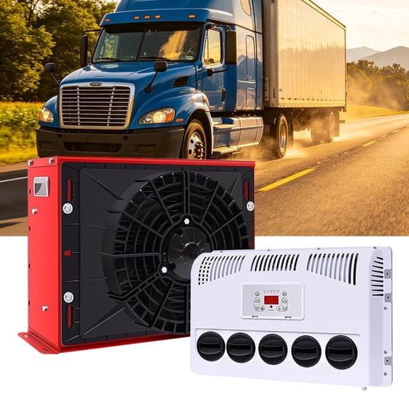 12V 11000 BTU Truck Cab Air Conditioner 12V Split AC For Semi Trucks Bus RV Caravan