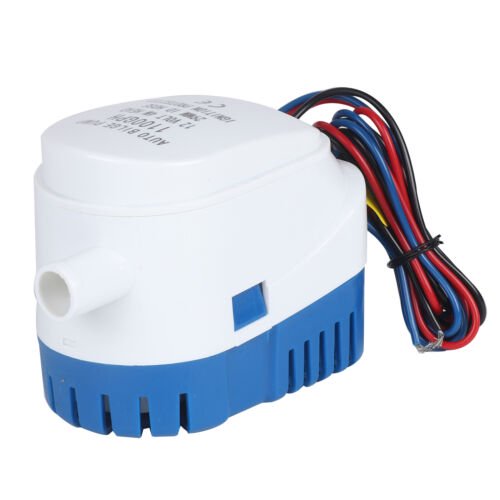 12V/1100GPH Automatic Submersible Boat Bilge Water Pump With Auto Float