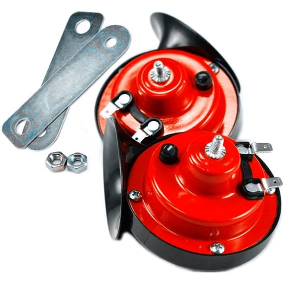 12V 110db Loud Snail Air Horn Dual Tone Universal for Cars,Trucks,4x4's & Vans