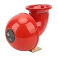 12V 115dB Retro Electric Bull Horn Red Car Loudspeaker Universal for ATV RV Boat Truck