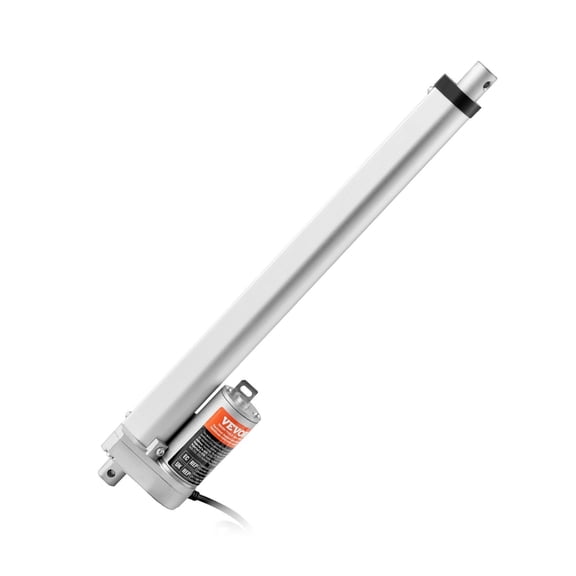 12V 12 Inch Linear Actuator 330lbs 1500N High Load 0.19 inch per Second Speed with Mounting Bracket IP54 Protection