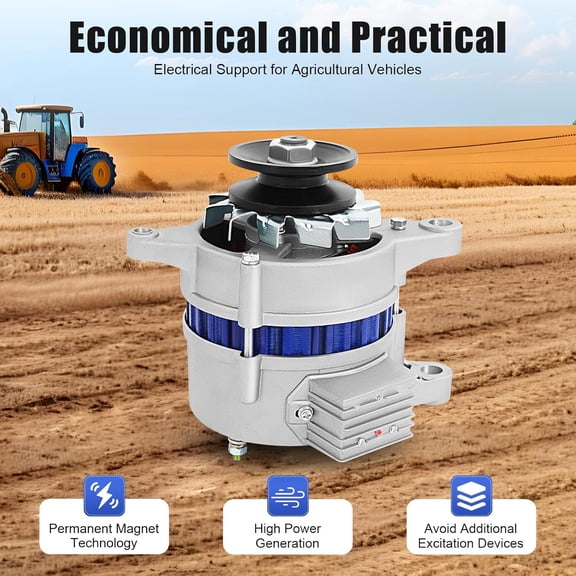 12V 1200W Permanent Magnet AC Generator,4500r/min Low Rpm Alternator AC Alternator Single Phase Permanent Magnet Alternator Built-In Voltage Stabilizer