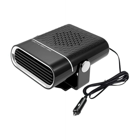 12V 120W Portable Car Heater & Defroster, Dual-Use Heating and Cooling Fan with 360° Rotation, Plug-in Auto Heater for Quick Defogging and Winter Warming