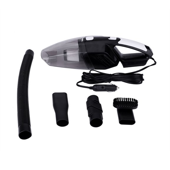 12V 120W Portable Car Vacuum Cleaner 3500PA Suction Wet Dry Dust Handheld Remover(Black)