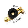 thumbnail image 1 of 12V/125A Top Post Battery Disconnect - Brass Quick Cut-Off with Anti-Corrosion Washers, Fit for Cars & RVs, 1 of 8