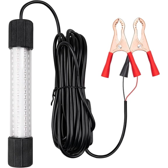 12V 126 LEDs 13W Fishing Light Underwater Night Fishing Lure Finder Light Green Submersible Fishing Lights with 5M Power Cord for Pool Boat Sea Ice Fishing Attractants More Fish
