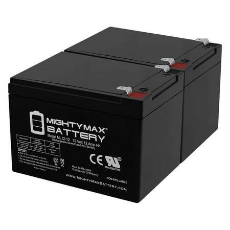 12V 12AH Battery for Optima Digital 1200 - 2 Pack