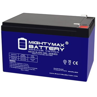 12V 12AH GEL F2 Replacement Battery Compatible with SunL SLE-750 SLE750 Segway