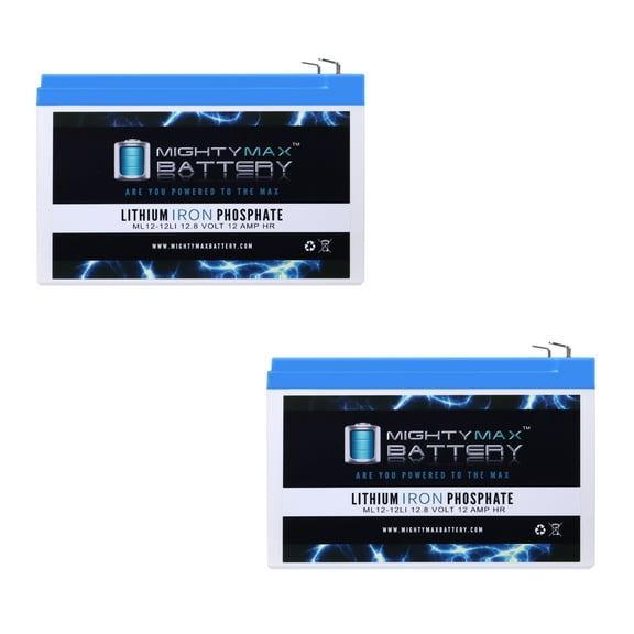12V 12Ah Lithium Replacement Battery Compatible with UPS Genesis NP12-12T, NP 12-12T - 2 Pack