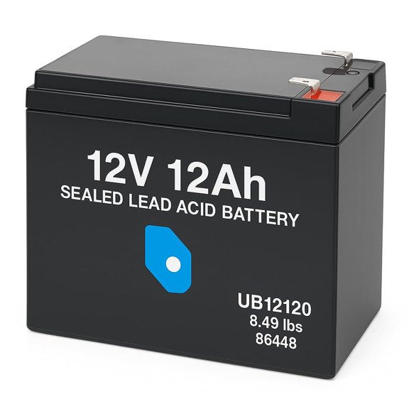 12V 12Ah SLA Battery UB12120, Replacement for 86448, Sealed Lead Acid Rechargeable Battery, 5.9 LB, High Performance for UPS, Alarm, Scooter, and Solar Systems