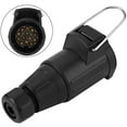 thumbnail image 1 of 12V 13 Pin Plastic Trailer Plug Socket Wiring Connector Adapter For Caravan, 1 of 8