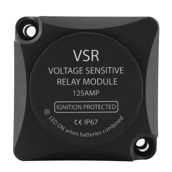12V 140A Voltage Sensitive Relay Smart Dual Battery Isolator Kit for Trucks SUVs ATVs Marine Vehicles (19.7ft / 6m Red Cable Included)