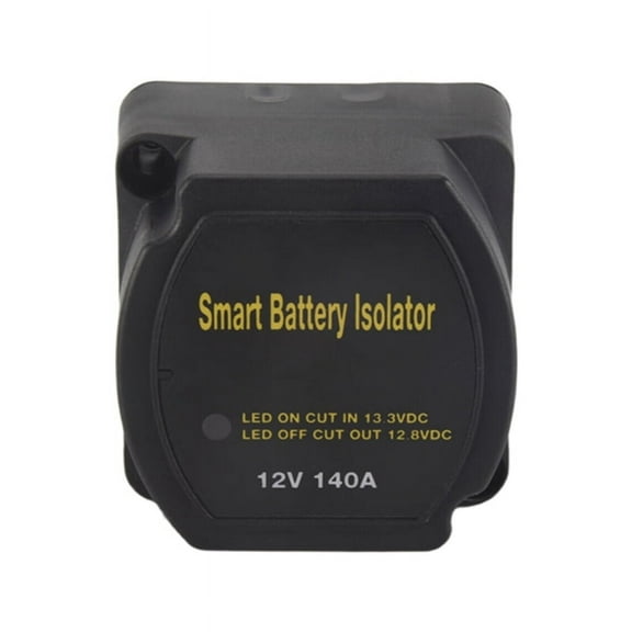 12V 140Amp Dual Battery Smart Isolator Voltage Sensitive Relay VSR Smart Switch for Car ATV UTV Boats RV's Truck