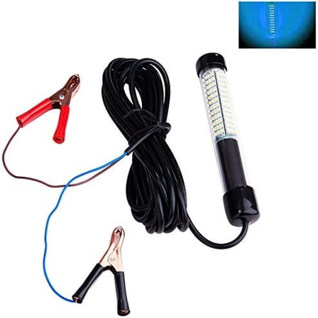 12V 14W 180 LEDs 1300 Lumens LED Submersible Fishing Light Underwater Fish Finder Lamp with 5m Cord
