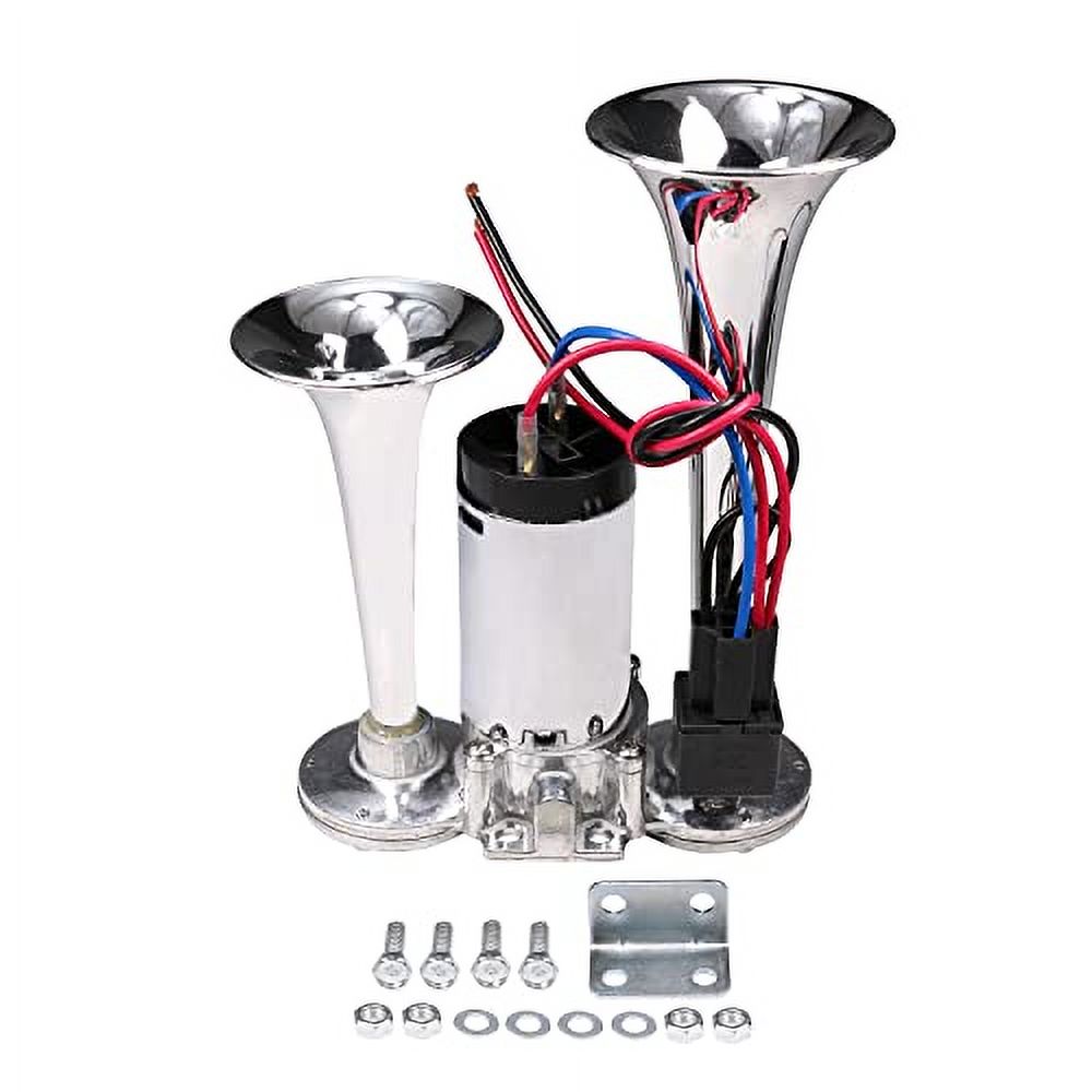 Air Horn For Otorcycle, 150dB Truck Car Horn,Super Loud Train Horn Kit With Wiring Harness - View #6