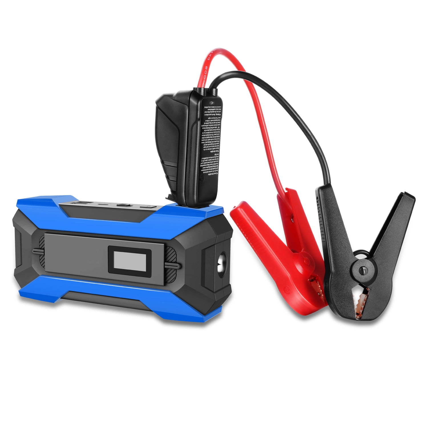 ‎12V 1500A 15000 mAh Multi-function Portable Car Battery Jump Starter for Up to 7.0L Gas & 5.5L Diesel Engine, With Carry Case Blue