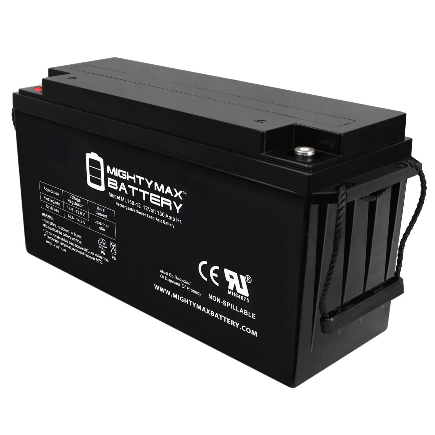 12V 150AH SLA Replacement Battery for RV / Marine / Golf cart
