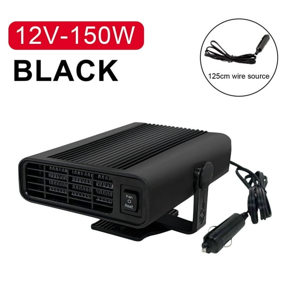 12V 150W Car Heater And Defroster With Fast Heating Fan, Portable Vehicle Windshield Fan Heater For Winter Driving And Quick Window Demisting