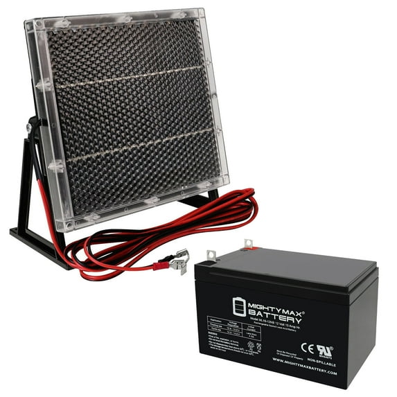 12V 15AH NB SLA Replacement Battery Compatible With Costco 360 Eco Electric + 12V Solar Panel