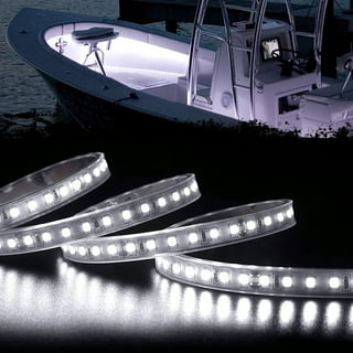 Marine Submersible Boat LED Strip Lights, 50FT IP68 Waterproof Underwater  Boat RGB Lights, Boat Deck Lights, Under Boat Lights for Night Fishing