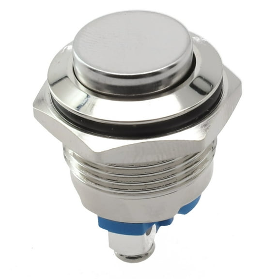 12V 16Mm Metal Waterproof Push Button Momentary No Switch Start Brass Curved Surface YIWEI
