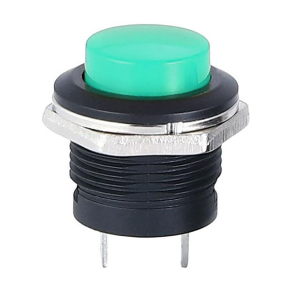 12V 16Mm Start Switch Boat Metal Round Button Momentary Switch For Car Boat Blue YIWEI