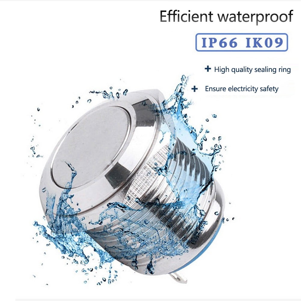 12V 16Mm Metal Waterproof Push Button Momentary On Off Horn Switch ...