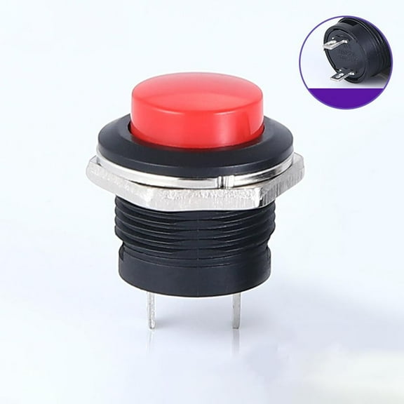 12V 16mm Starter Switch Boat Horn Momentary Push Button Metal for Car Boat Track Auto Accessories