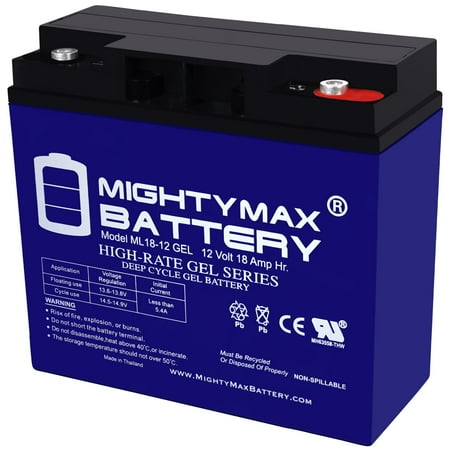 12V 18AH GEL Battery Replaces FireShield FS1004 TenZone Panel