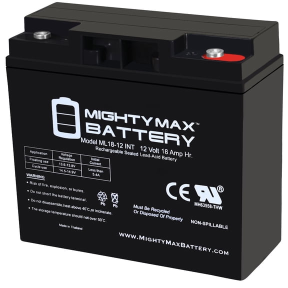 12V 18AH INT Battery Replacement for ELK 12180