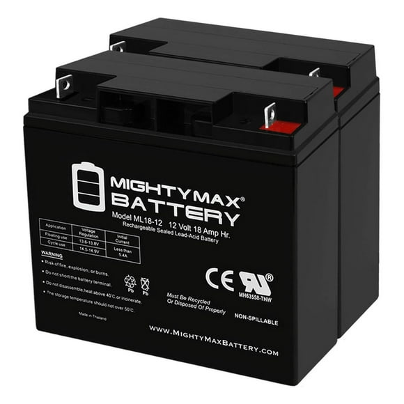 12V 18AH SLA Battery Replaces APC RBC7 SMART-UPS SU1400NET - 2 Pack