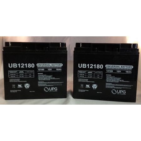 12V 18AH SLA Battery Replaces Pride Mobility Go-Go Elite Battery - 2 Pack