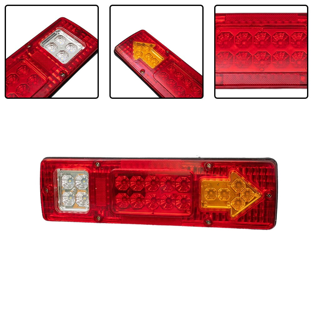 12V 19 Led Rear Tail Light Brake Turn Signal Reverse Lamp Fit Car/Trailer/Truck