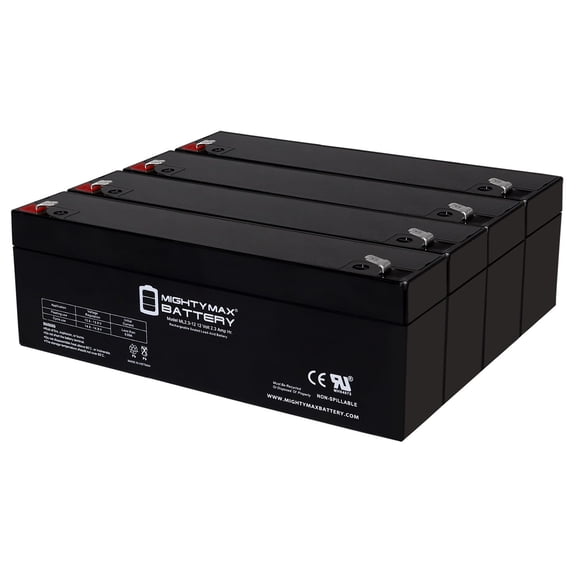 12V 2.3AH F1 SLA Replacement Battery Compatible With Arjo Maxi Sky 440 Ceiling Lift Patient - 4 Pack
