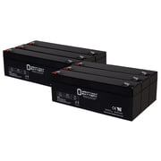 12V 2.3AH F1 SLA Replacement Battery Compatible With Fire Retardant NP2.3-12FR - 6 Pack