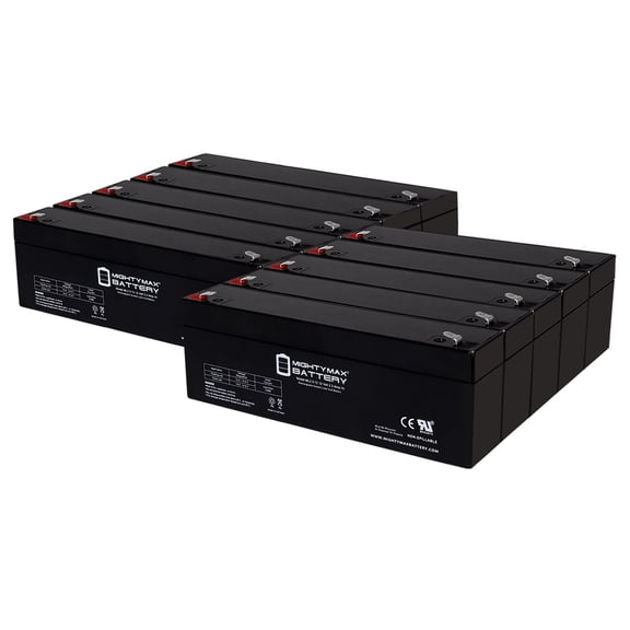 12V 2.3AH F1 SLA Replacement Battery Compatible With Medical Data Electronics Pace Pac Pacemaker - 10 Pack