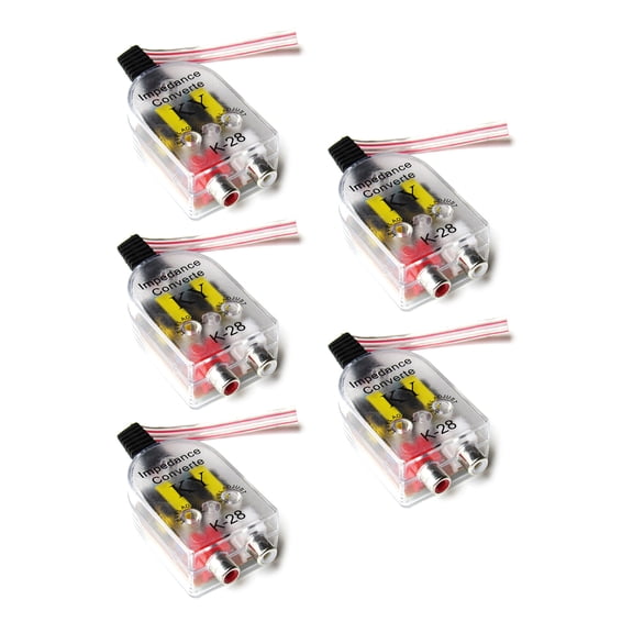 12V 2 Channel Stereo Impedance Converter High To Low Line Car Stereo Radio Speakers Frequency Filter