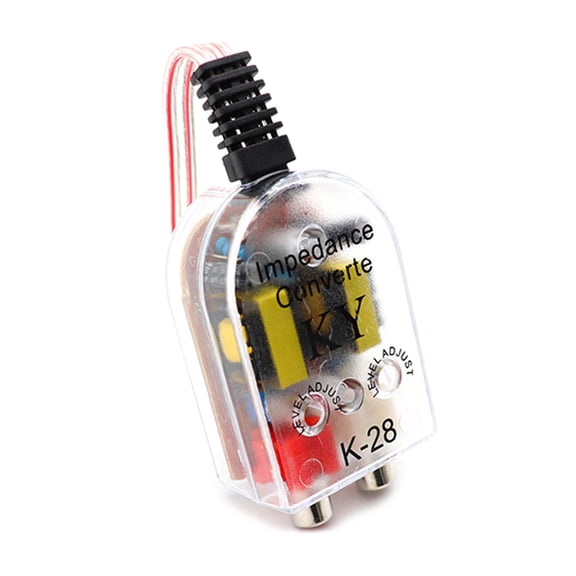 12V 2 Channel Stereo Impedance Converter High To Low Line Car Stereo Radio Speakers Frequency Filter
