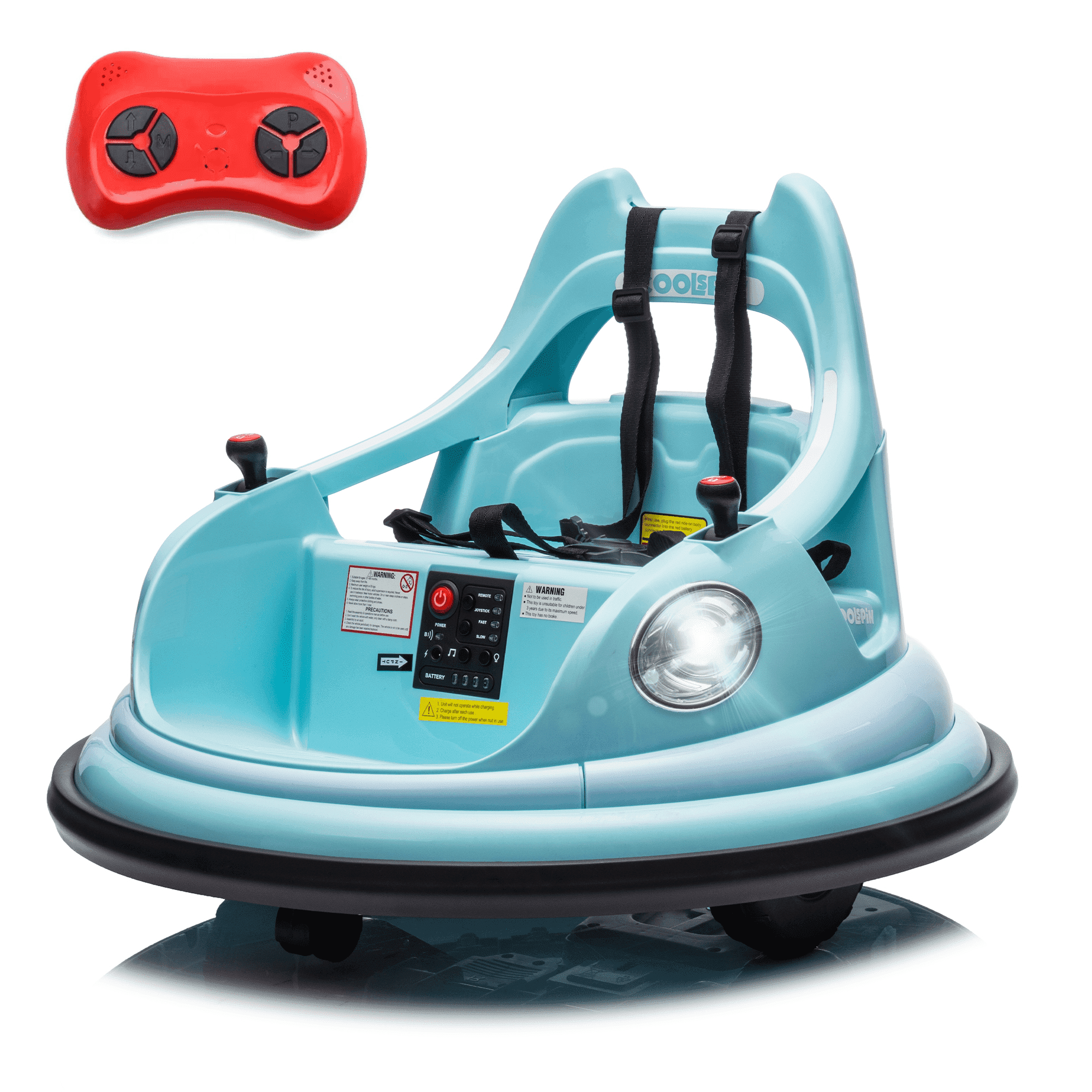 12V 2-Speeds Electric Ride On Bumper Car for Kids Years Old