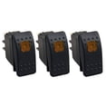thumbnail image 1 of 12V 20 Amp Waterproof Orange LED Boat Marine Rocker Switch On/Off SPST 3 Pins Rocker Switch with Light Unbranded - 3 Pack, 1 of 5